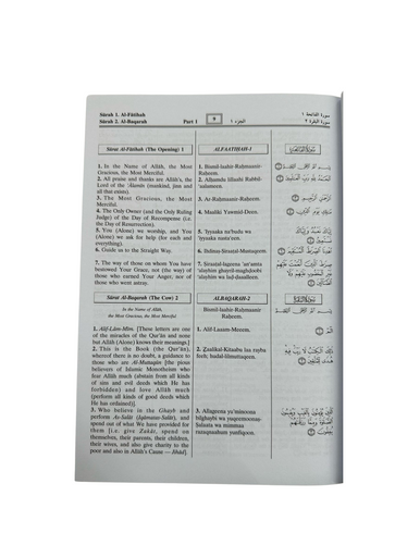 Noble Quran with Transliteration in Roman Script
