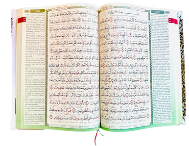 Maqdis A4 Large Al Quran Al Kareem Word-by-Word Translation Colour Coded Tajweed White