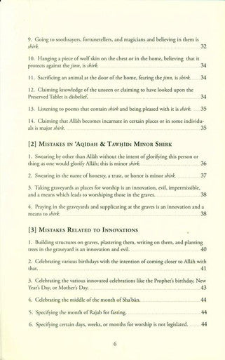 Clarifying Common Mistakes Widespread Among The Muslims-3