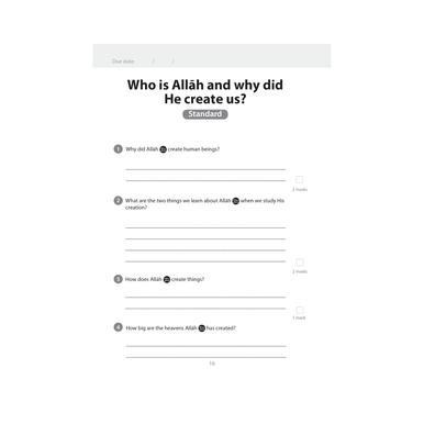 Islamic Studies: Workbook 6 – Learn about Islam Series-3