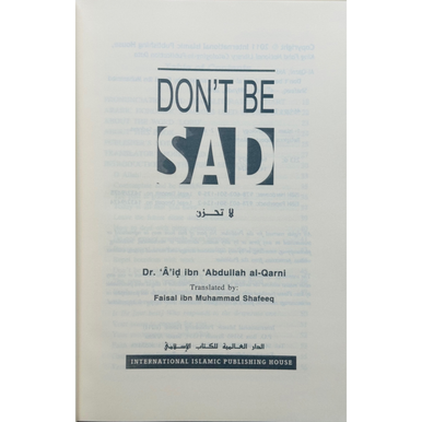 Dont Be Sad : Soft Cover-2